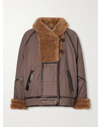 Isabel Marant - Olinka Plush-Trimmed Shell Coat - Lyst