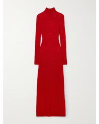 Gabriela Hearst - Lethe Crocheted Wool And Silk-Blend Turtleneck Maxi Dress - Lyst