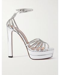 Aquazzura - Sweetheart Leather Platform Sandals - Lyst