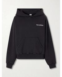 Sporty & Rich - Logo Embroidered Cotton Sweatshirt - Lyst