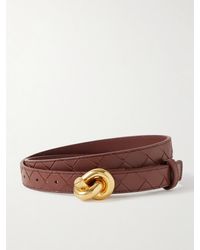 Bottega Veneta - Knot Intrecciato Leather Belt - Lyst