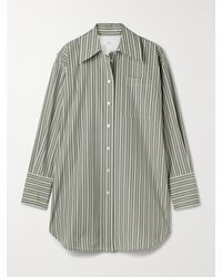 Co. - Oversized Striped Tton-Poplin Shirt - Lyst
