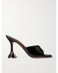 AMINA MUADDI - Mules En Cuir Verni Lupita - Lyst