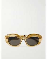 Loewe - Curvy Oversized Round-Frame Acetate Sunglasses - Lyst
