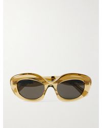 Loewe - Curvy Oversized Round-Frame Acetate Sunglasses - Lyst