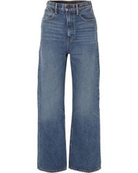 denim x alexander wang crush wide leg jeans
