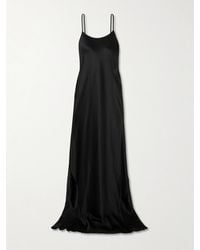 ÉTERNE - Robe Longue Dos Ouvert En Soie Stretch Eve - Lyst