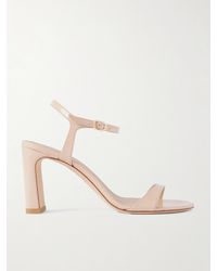 Stuart Weitzman - Babette Sandalen Aus Lackleder - Lyst