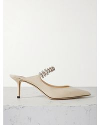 Jimmy Choo - Bing 65 Mules Aus Lackleder Mit Kristallen - Lyst
