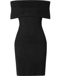 Rosetta Getty Off-the-shoulder Stretch-jersey Dress - Black