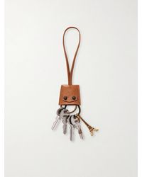Balenciaga - Le City Charm Eiffel Textured-Leather, And-Tone Bag Charm - Lyst