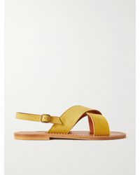 K. Jacques - Osorno Suede Slingback Sandals - Lyst