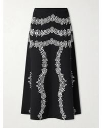 Ulla Johnson - Valencia Floral-Jacquard Midi Skirt - Lyst