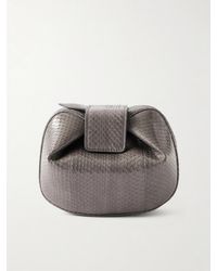Gabriela Hearst - Soft Demi Snake-Effect Leather Clutch - Lyst