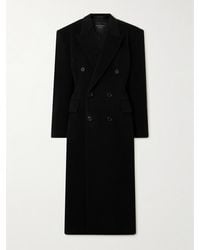 Balenciaga - Double-Breasted Oversized Cashmere And Wool-Blend Coat - Lyst