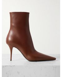 Saint Laurent - Ashley Leather Ankle Boots - Lyst