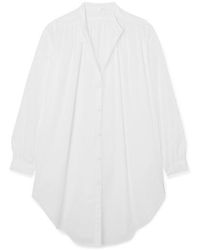 Skin Brea Oversized-kaftan Aus Baumwoll-voile - Weiß