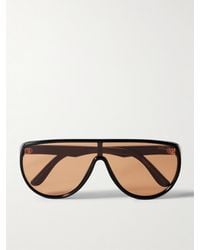 Tom Ford - Achilles Oversized Aviator-Style Acetate And-Tone Sunglasses - Lyst
