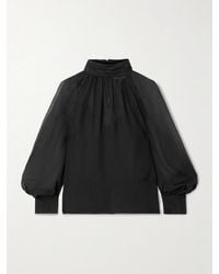 Veronica Beard - Alyssa Silk-Chiffon Blouse - Lyst