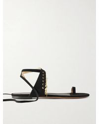 Isabel Marant - Dreena Embellished Suede Sandals - Lyst