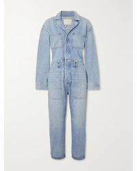 Citizens of Humanity - Net Sustain Amel Cropped Organic Denim Jumpsuit - Lyst