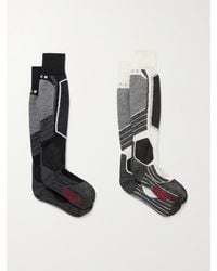 FALKE - Sk2 Set Of Two Jacquard-Knit Ski Socks - Lyst
