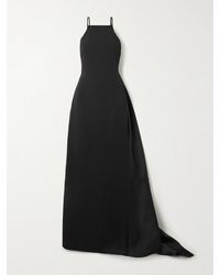 Solace London - Ulla Robe Aus Crêpe Und Twill Mit Falten - Lyst