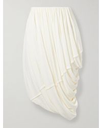 Co. - Draped Stretch-Jersey Midi Skirt - Lyst