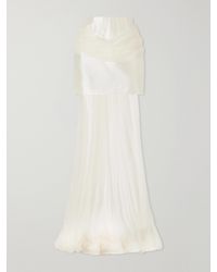 Danielle Frankel - Talia Silk And Wool-Blend Twill Mini Skirt - Lyst