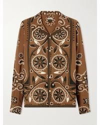 Bode - Bandana Paisley-Print Cotton Shirt - Lyst