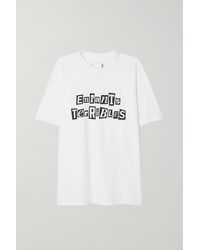 Sacai + Jean Paul Gaultier Printed Cotton-jersey T-shirt - White