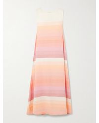 Marrakshi Life - Striped Dégradé Cotton Maxi Dress - Lyst