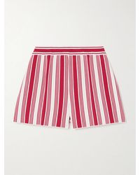 High Sport - Savannah Striped Cotton-Blend Shorts - Lyst