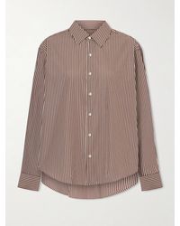 Comme Si - La Classica Striped Cotton-Poplin Shirt - Lyst