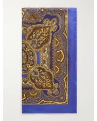 Saint Laurent - Paisley-Print Silk-Twill Scarf - Lyst