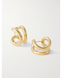 LIE STUDIO - Boucles D'Oreilles En Plaqué Or The Steffie - Lyst