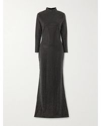 Solace London - Vivienne Crystal-Embellished Crepe Gown - Lyst