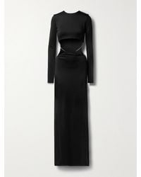 Et Ochs - Luisa Cutout Crystal-Embellished Glossed-Jersey Gown - Lyst