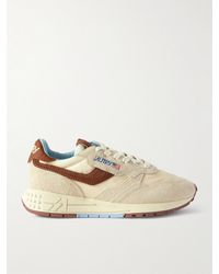Autry - Reelwind Low Sneakers Aus Veloursleder Und Shell Mit Kalbshaarbesätzen - Lyst