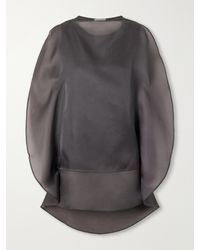 Ruohan - Ikra Silk-Organza Blouse - Lyst