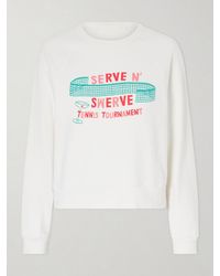 Mother - The Itty Concert Printed Cotton-Jersey Sweater - Lyst