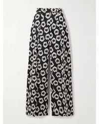 Ulla Johnson - Cai Pleated Recycled Fil Coupé Faille Wide-Leg Pants - Lyst