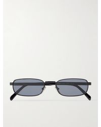 Prada - Sonnenbrille Mit Rechteckigem Rahmen Aus Metall - Lyst