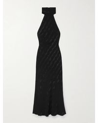 RIXO London - Maura Neckholder-Minikleid Aus Glänzendem Jacquard - Lyst