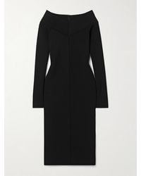 Stella McCartney - Off-The-Shoulder Knitted Dress - Lyst