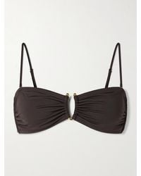 Nili Lotan - Embellished Ruched Bikini Top - Lyst