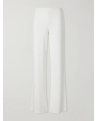ÉTERNE - Easy Lounge Ribbed-Knit Jersey Wide-Leg Pants - Lyst
