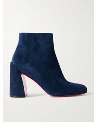 Christian Louboutin - Turela 85 Chelsea Boots Aus Veloursleder - Lyst