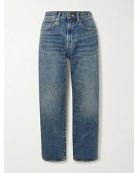 R13 - Boyfriend Distressed Straight-Leg Jeans - Lyst
