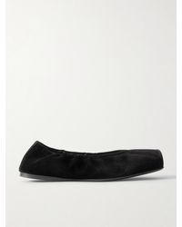 Alaïa - Suede Slip-On Ballet Flats - Lyst
